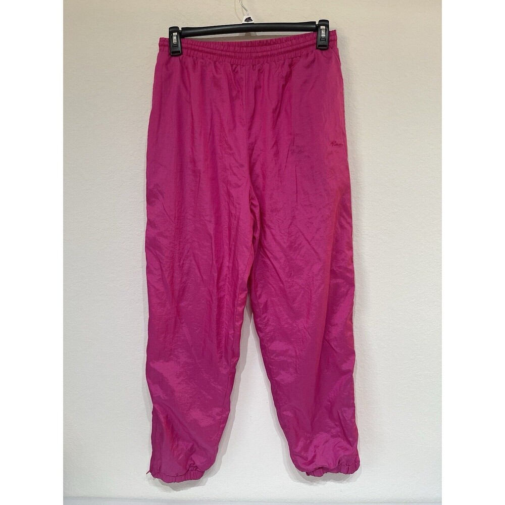 Puma  Vintage Hot Pink, Track Pants | Size‎ Large Nylon Ankle Zipper Fully Lined